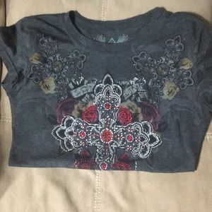 🖤CUTE BEJEWELED T SHIRT